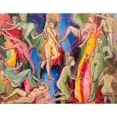 "Magnelli Ft Casanova" (mixed medias on canvas, 90x70cm), 1350 euros